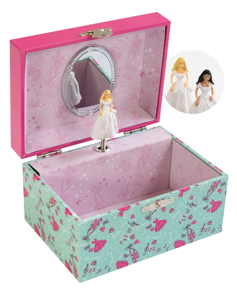 Mele & Co Barbie Ballet Musical Ballerina Jewelry Box