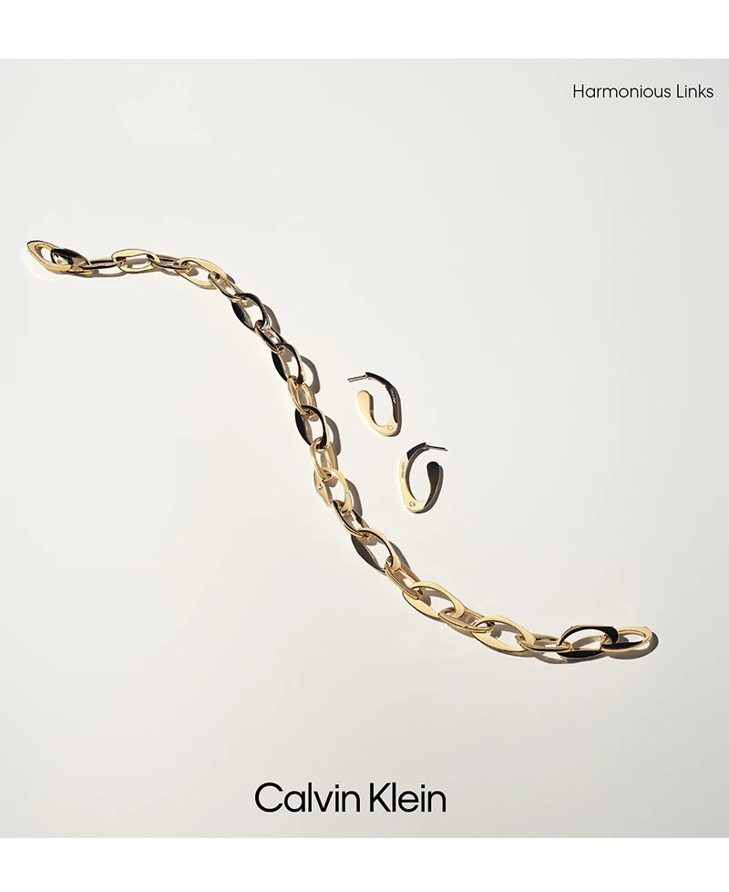 Calvin Klein Pave Sculpted Link Chain Bracelet