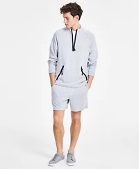 Alfani Mens Alfatech Shorts Quarter Zip Pullover Exclusively At Macys