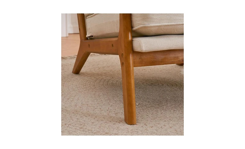 Slickblue Upholstered Single Lounge Chair, Stylish Indoor Accent Chair for Living Room