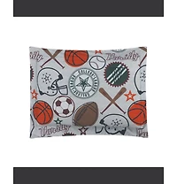 Alex + Bella League Sports Gray -Piece Microfiber Comforter Set