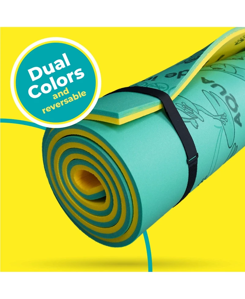 Aqua Lily Pad 15 Foot Original Water Playground Floating Foam Island, Yellow