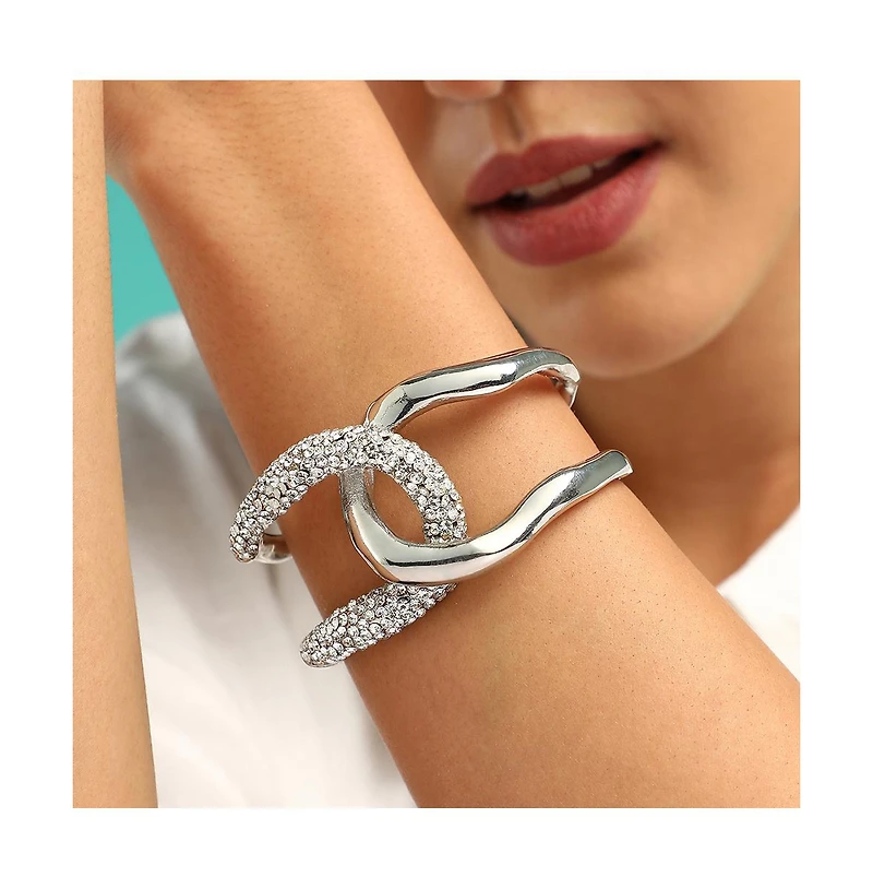Sohi Women's The Opposta Cuff Bracelet