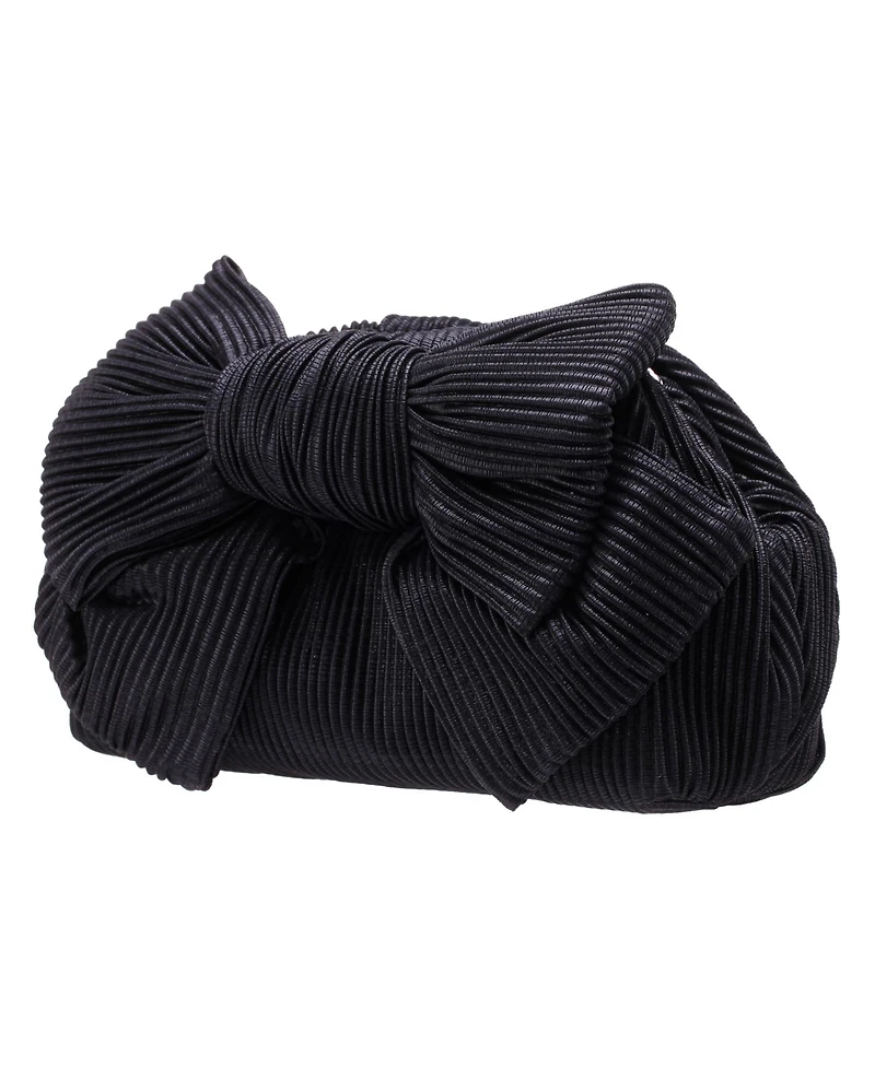 Nina Pleated Metallic Frame Magnetic Clutch