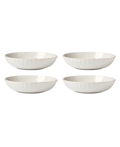 Lenox French Perle Scallop Pasta Bowls, Set of 4
