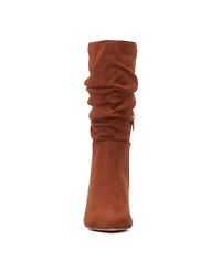 Women's Mette- Kitten Heel Ruched Pointy Boots