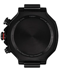 Tissot Men's Swiss Chronograph T-Race Red Rubber Strap Watch 45mm