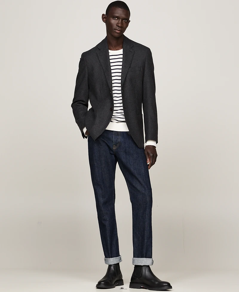 Tommy Hilfiger Men's Dress Casual Flannel Blazer