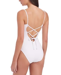 Sanctuary Women's Refresh Rib V-Wire Mio One-Piece Swimsuit