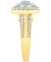 Diamond Square Cluster Engagement Ring (1-1/2 ct. t.w.) in 14k Gold