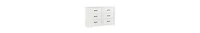 gaomon Dresser For Bedroom With 6 Drawers, Wood Drawer Dresser Chest Of Drawers For Closet, Living Room, Hallway, Nursery, Kids Bedroom(White)