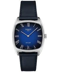 Tissot Women's Swiss Stylist Blue Leather Strap Watch 32mm