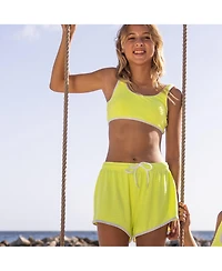 Snapper Rock Big Girls Citron Zest Swim Shorts