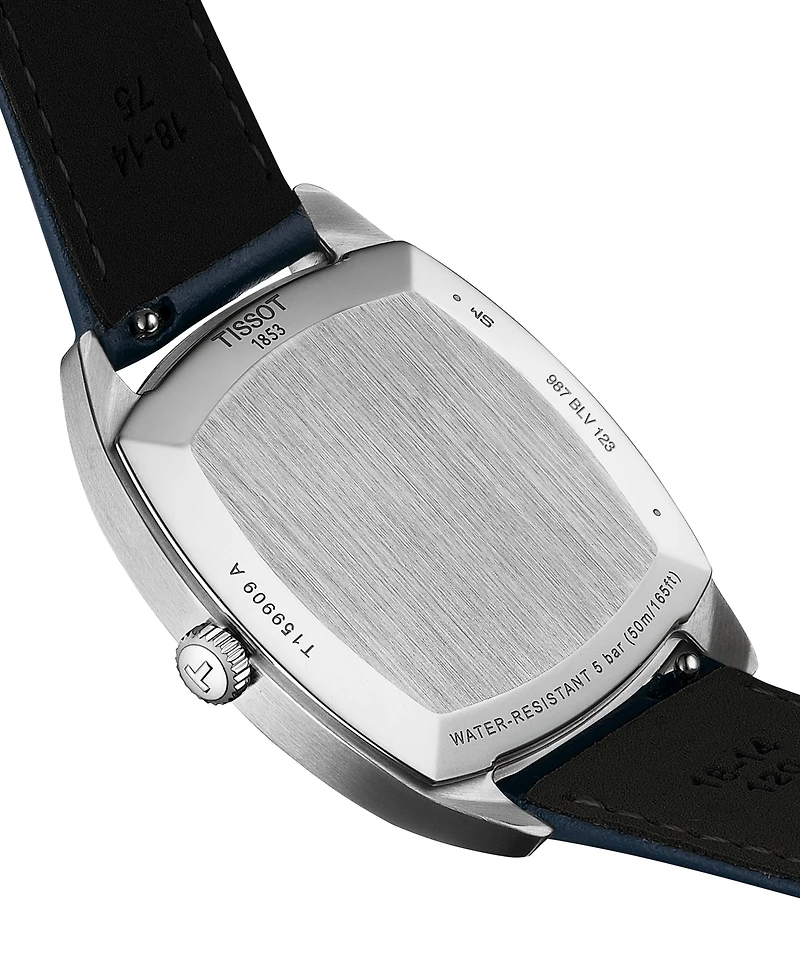 Tissot Women's Swiss Stylist Blue Leather Strap Watch 32mm