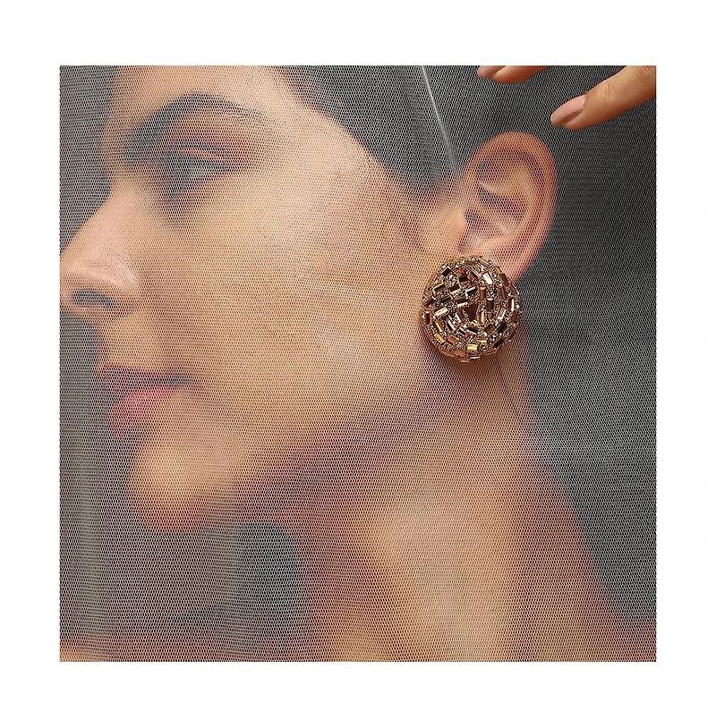 Sohi Women's The Nodum Stud Earrings