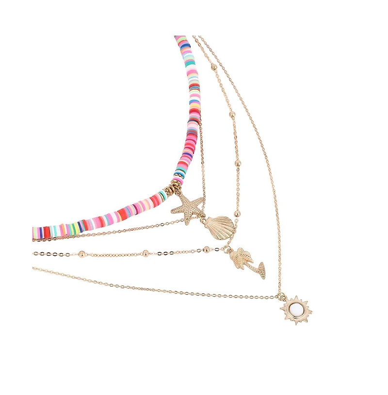Sohi Women's The Aruba Multi-Layer Necklace