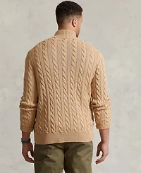 Polo Ralph Lauren Men's Big & Tall Cable-Knit Cotton Quarter-Zip Sweater
