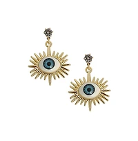 Sohi Women's The Evil Eye's Ray Drop Earrings