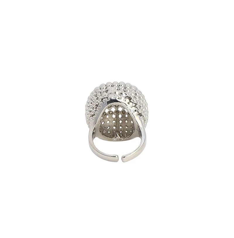 Sohi Women's The Disco Ball Statement Ring