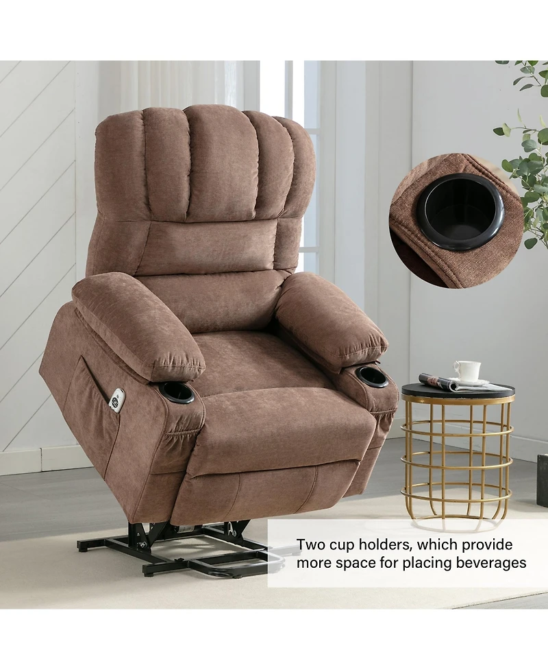 Power Lift Recliner Chair Recliners for Elderly with Heat and Massage