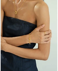Sterling Silver 18k Gold Plated Noelle Knot Bracelet – Summer Ready, Lightweight, Stackable Bracelet, Gift for Her