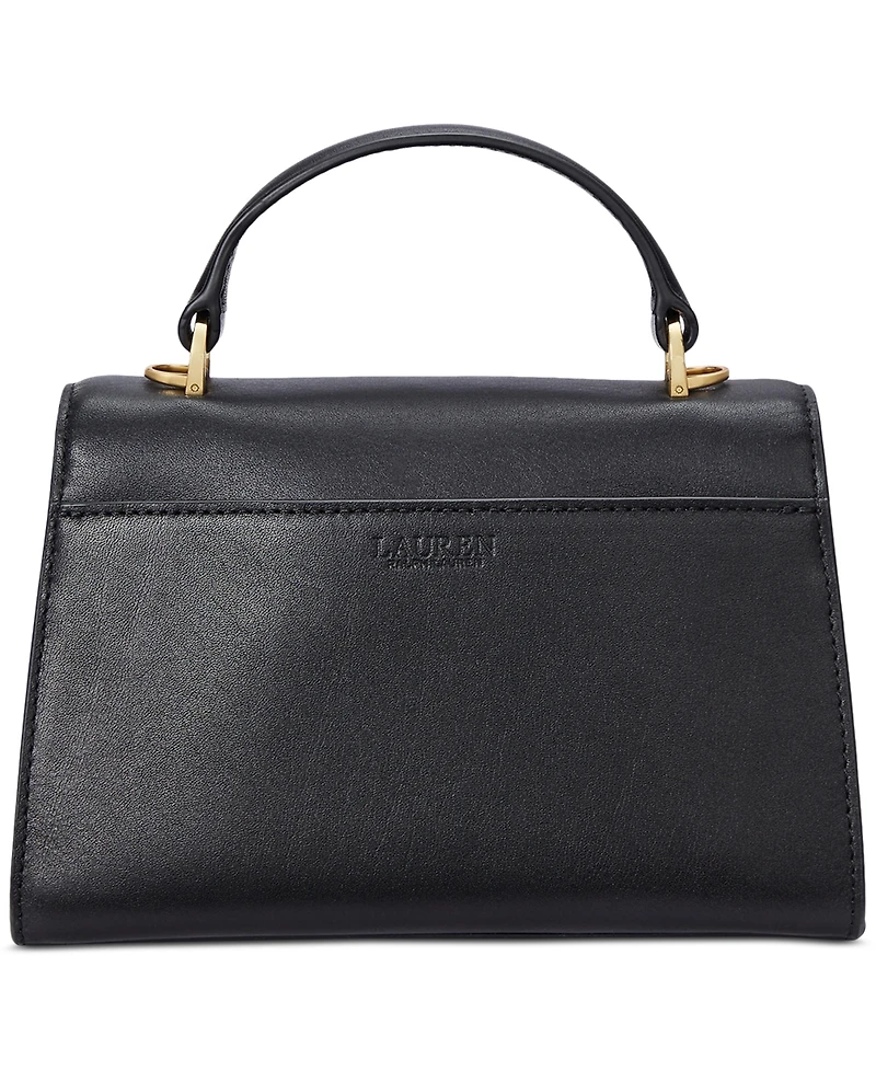 Lauren Ralph Leather Small Farrah Satchel