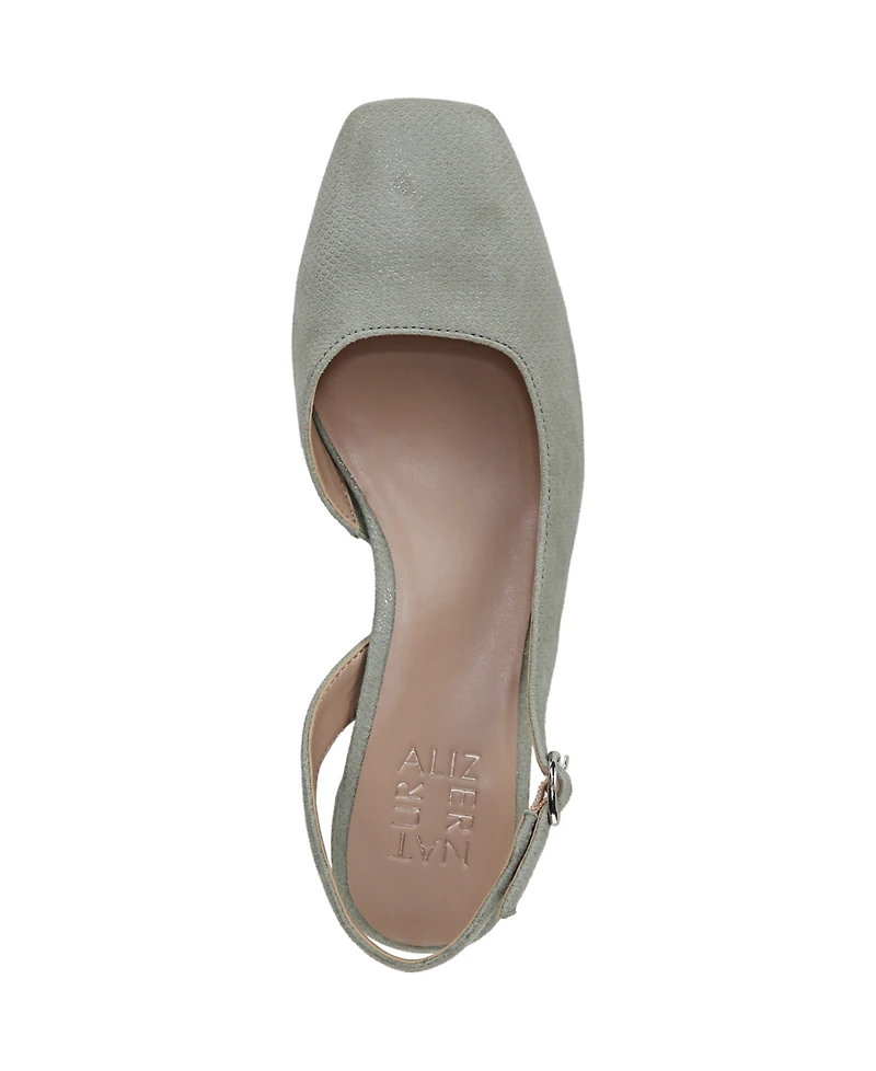 Naturalizer Women's Jayla Mid-Heel Square Toe Slingback Pumps