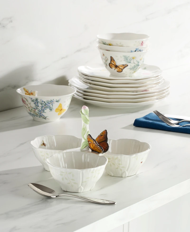 Lenox Butterfly Meadow Floral 3-Tiered Server