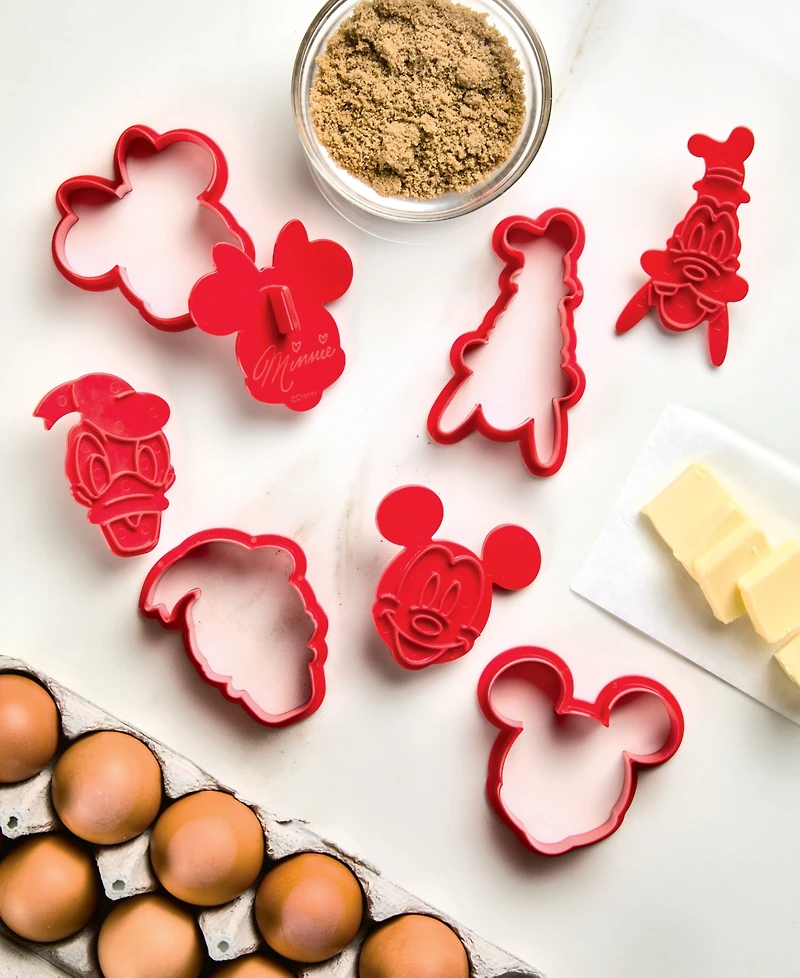 Disney Home Bake with Mickey Mouse 8-Piece Cookie Cutter and Stamp Set
