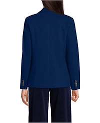Lands' End Women's Brushed Ponte Traditional Blazer