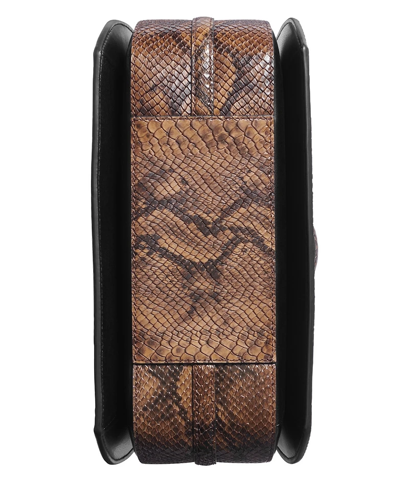 Donna Karan New York Bellerose Double Top Handle Python Satchel