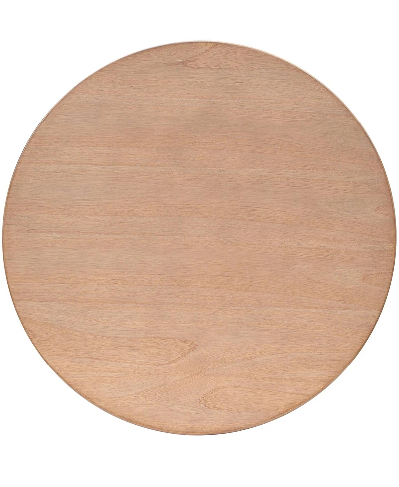 Ink+Ivy 36" Wood Skye Wide Round Coffee Table with Shelf