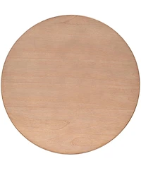 Ink+Ivy 36" Wood Skye Wide Round Coffee Table with Shelf