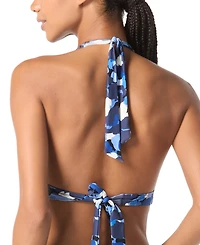 Michael Michael Kors Women's Logo Halter Bikini Top