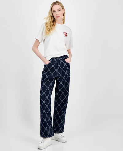 Hugo Women's Chain-Print Jeans