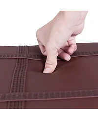Hongge Solid Wood Pu Leather Piano Double Storage Keyboard Bench