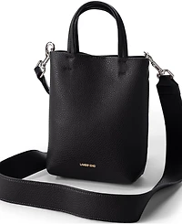 Lands' End Women's Faux Leather Crossbody Bag
