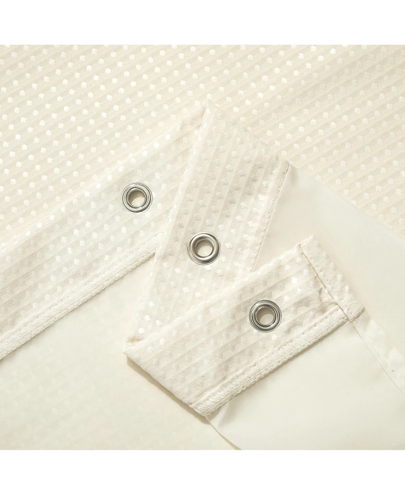 Awesome Home Textured Waffle Weave with Snap Liner and 12 Hooks