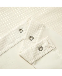 Awesome Home Textured Waffle Weave with Snap Liner and 12 Hooks