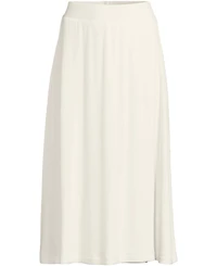Lands' End Women's Cozy Rib Midi Wrap Skirt