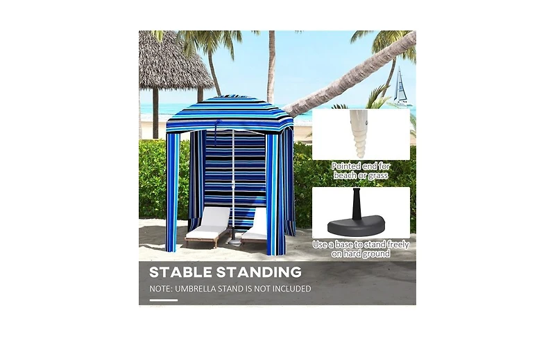 Slickblue Outdoor Umbrella - Versatile Patio Shade for Deck, Garden, and Beach Relaxation