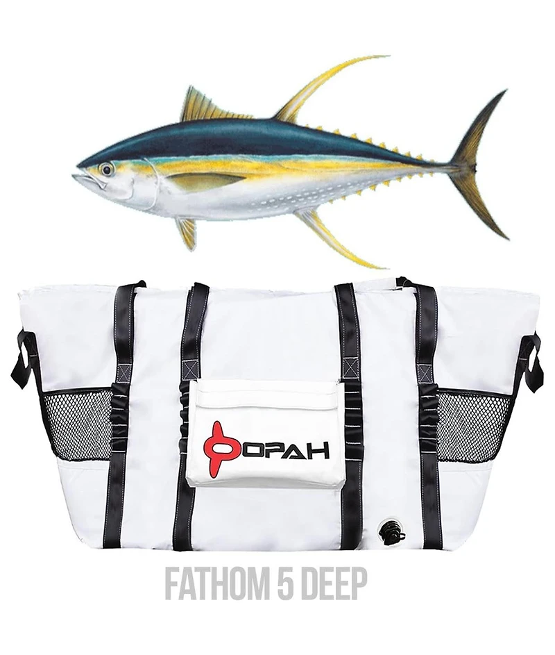Opah Fathom 5 Deep Insulated Fishing Cooler Bag, Tuna 58"L x 18"W x 30"H, Leak Proof, Uv Resistant, Marine Grade Vinyl
