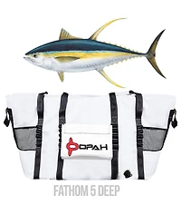 Opah Fathom 5 Deep Insulated Fishing Cooler Bag, Tuna 58"L x 18"W x 30"H, Leak Proof, Uv Resistant, Marine Grade Vinyl
