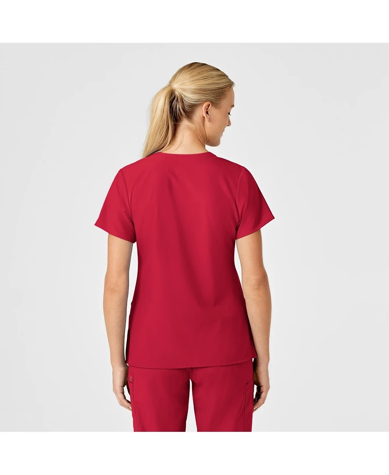 Wink Plus W123 Stylized V-Neck Scrub Top