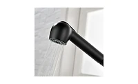 Slickblue Single-Handle Pull-Out Sprayer Kitchen Faucet in Stainless Steel Modern Design for Easy Use