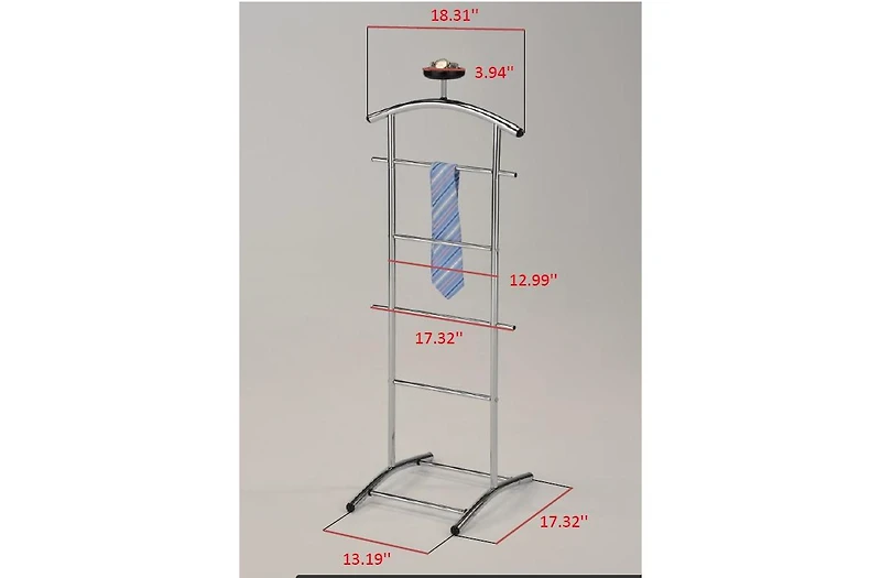 Kings Brand Furniture - Lebedev Metal Suit Valet Stand, Clothes Rack