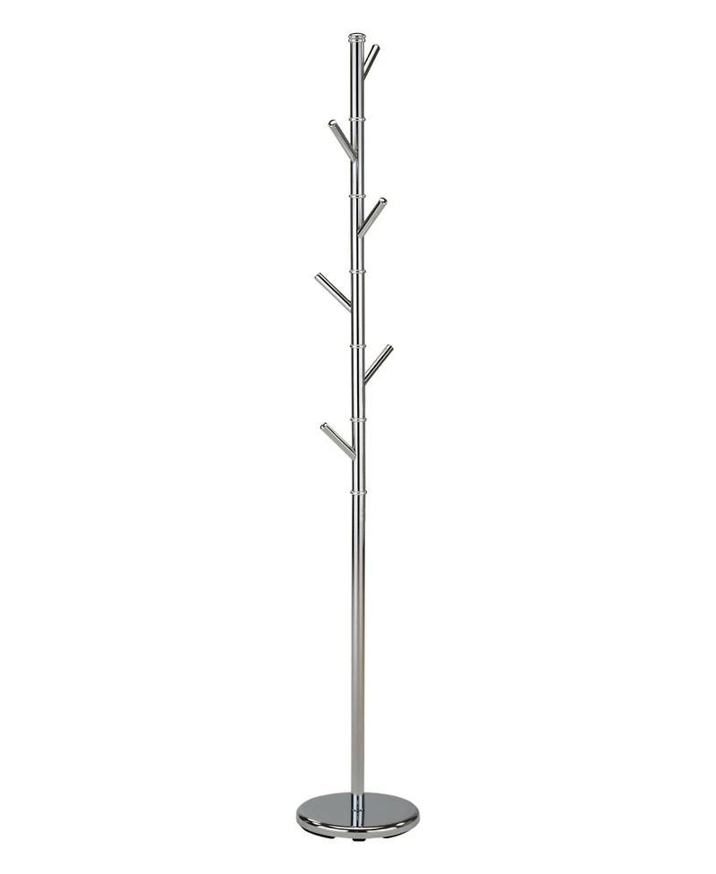 Kings Brand Furniture Metal Freestanding Hall Tree Coat Rack Stand for Bedroom, Hallway, Entrance, Office, Hats, Coats, Scarves, Handbags
