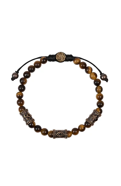 Healing Courage - Tiger's Eye Triple Protection Bracelet