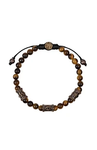 Healing Courage - Tiger's Eye Triple Protection Bracelet