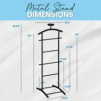 Kings Brand Furniture - Lebedev Metal Suit Valet Stand, Clothes Rack